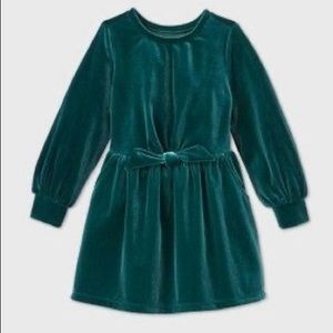 NWT Cat & Jack Toddler Girls Emerald Dress